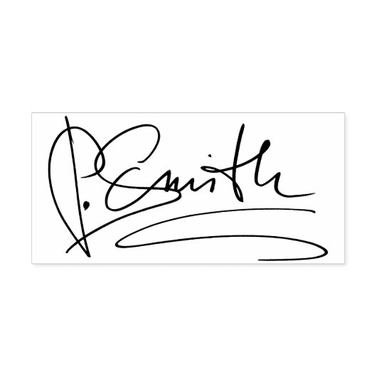 Aangepaste handtekening rubberstempel (Afrduk)