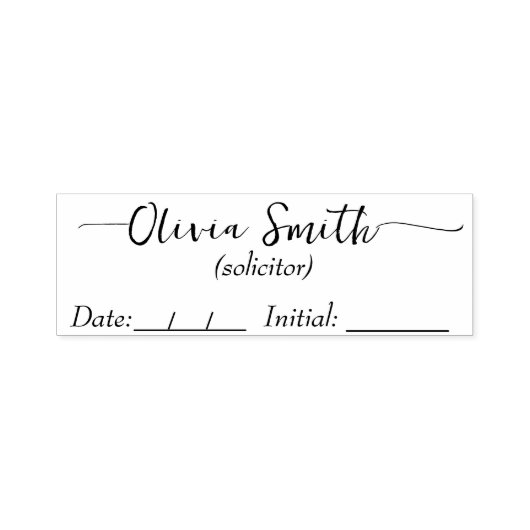 Aangepaste Handtekening Stempel (Design)