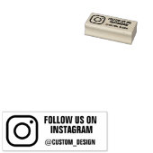 Aangepaste handtekening stempel Instagram Adres (Gestempeld)