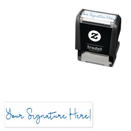 Aangepaste handtekening stempel voor zakelijk of p (In situ)