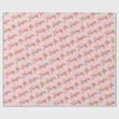 Aangepaste handtekening van de Familie Modern Manu Cadeaupapier (Vlak)