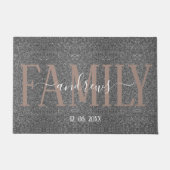 Aangepaste handtekening voor naam van aangepaste f deurmat (Voorkant)