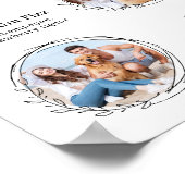 Aangepaste handtekeningdranken 3 foto hond huisdie poster (Hoek)