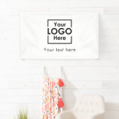 Aangepaste hangende bannerteken Business Logo Text Spandoek (Insitu)