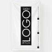 Aangepaste hangende bannerteken Logo Social Media- Spandoek (Verticaal)