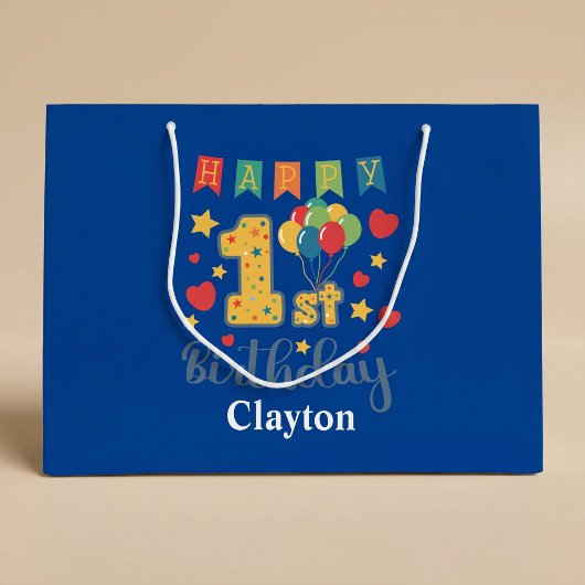 Aangepaste Happy 1e Verjaardag Grote Cadeautas