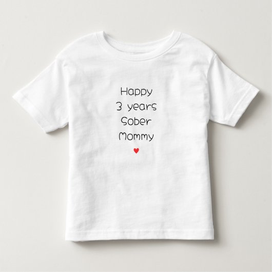 Aangepaste Happy 3 jaar Sobers Mama Ondersteuning, Kinder Shirts (Voorkant)