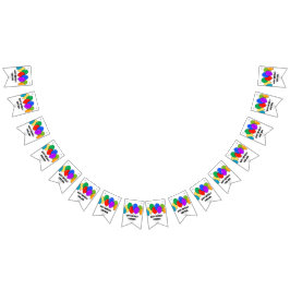 Aangepaste Happy Birthday ballonpartij bundelbanne Vlaggetjes