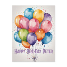 Aangepaste Happy Birthday bunch ballonnen party-ui