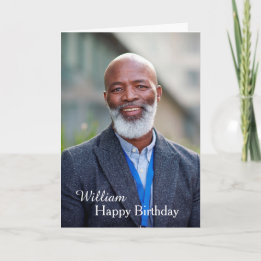 Aangepaste Happy Birthday Photo Card Kaart