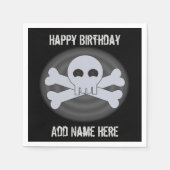 Aangepaste Happy Birthday Skull servetten (Voorkant)