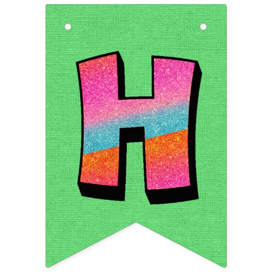 Aangepaste Happy Birthday Vlaggetjes (Tweede vlag)