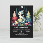 Aangepaste Happy Dragon-verjaardag Kaart (Staand voorkant)