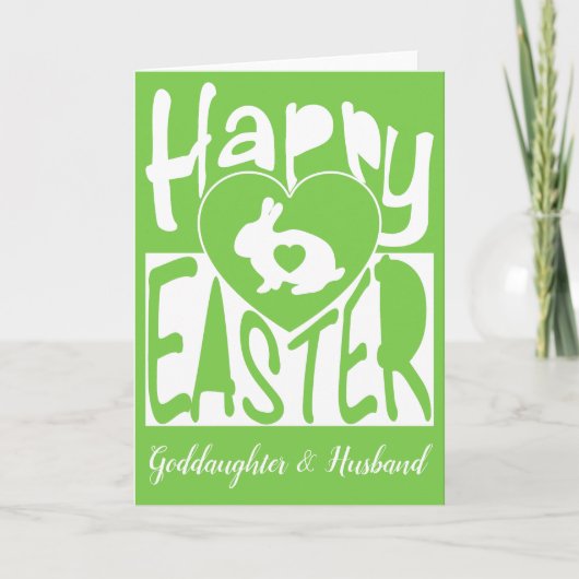 Aangepaste Happy Easter naar Godfather & Husband b Feestdagen Kaart (Voorkant)