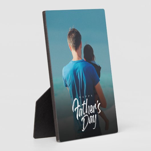 Aangepaste Happy First Vaderdag-fotokaart Fotoplaat (Zijkant)