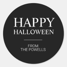 AANGEPASTE HAPPY HALLOWEEN LABEL STICKERS | CLASSI