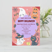 Aangepaste Happy Halloween Party Classic Kaart (Staand voorkant)
