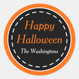 Aangepaste Happy Halloween-Stickers Ronde Sticker