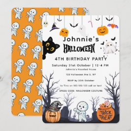 Aangepaste Happy Halloween Verjaardag Kaart