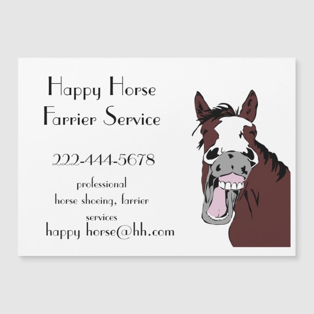 Aangepaste Happy Horse Farrier Paardenschoenenbedr (Voorkant)