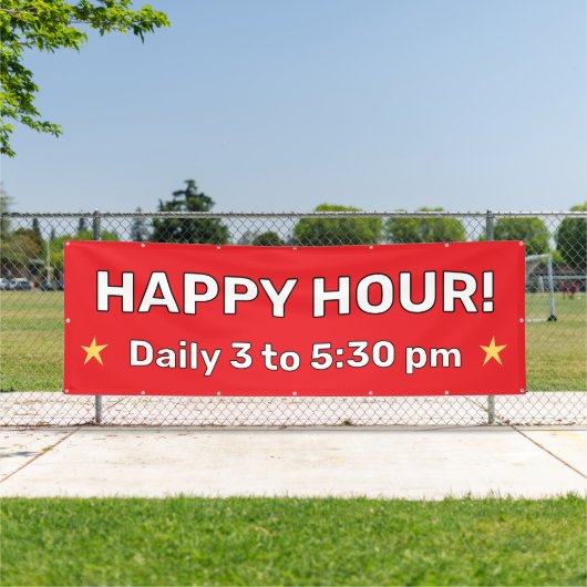 Aangepaste Happy Hour Banner (Insitu)
