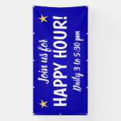Aangepaste Happy Hour-banner Spandoek (Verticaal)