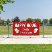 Aangepaste Happy Hour-banner Spandoek (Insitu)