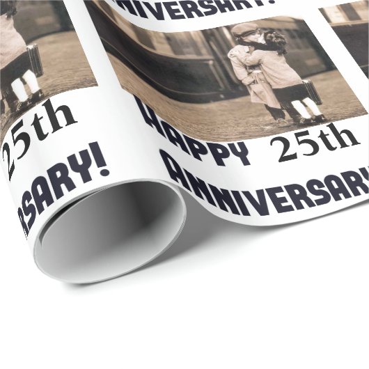 Aangepaste Happy Jubileum inpakpapier (Rol Hoek)