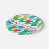 Aangepaste Happy Liver-versary Papieren Bordje (Gekanteld)