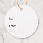 Aangepaste HAPPY MOEDERDAG Scalloped Edge Gift Bedankjes Labels (Achterkant)