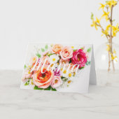 Aangepaste Happy Mother's Day kaart – Persoonlijk  (Gele Bloem)