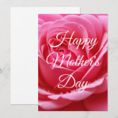 Aangepaste Happy Mothers Day Roos Flower Kaart (Voorkant / Achterkant)