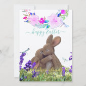 Aangepaste Happy Paast Shabby Chic Boho-stijl Groo Kaart (Voorkant)