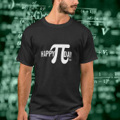 Aangepaste Happy Pi-dag met Jaar en Pi-symbool T-shirt