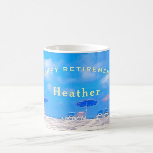 Aangepaste Happy Retirement Gift Koffiemok (Center)