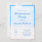 Aangepaste Happy Retirement Party-uitnodiging (Achterkant)