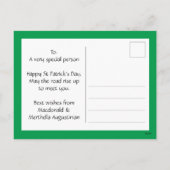 Aangepaste HAPPY ST PATRICK DAG Christelijk gebles Feestdagenkaart (Achterkant)