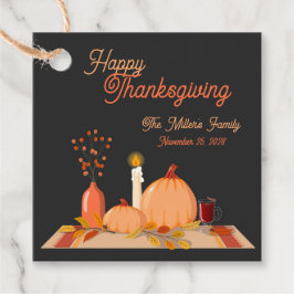 Aangepaste Happy Thanksgiving Bedankjes Labels
