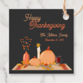 Aangepaste Happy Thanksgiving Bedankjes Labels (Achterkant)