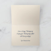  aangepaste Happy Thanksgiving Feestdagen Kaart (Binnen)