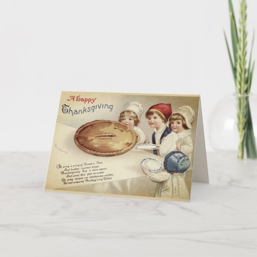 aangepaste Happy Thanksgiving Feestdagen Kaart (Voorkant)