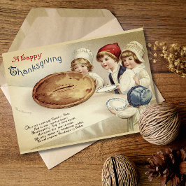  aangepaste Happy Thanksgiving Feestdagen Kaart