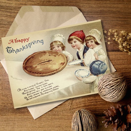  aangepaste Happy Thanksgiving Feestdagen Kaart