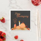 Aangepaste Happy Thanksgiving Papieren servetten (Insitu)