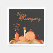 Aangepaste Happy Thanksgiving Papieren servetten (Voorkant)