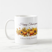Aangepaste Happy Thanksgiving Pumpkins Herfst Koffiemok (Links)