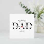 Aangepaste Happy Vaderdag Flat Kaart met Kinder na (Staand voorkant)