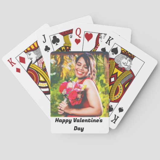 Aangepaste Happy Valentijnsdag foto Pokerkaarten (Achterkant)