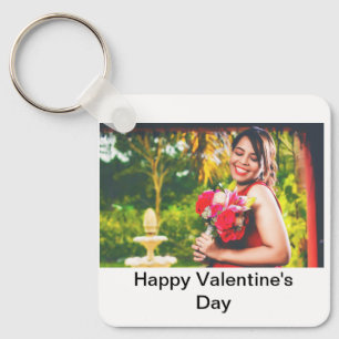 Aangepaste Happy Valentijnsdag foto Sleutelhanger