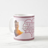 Aangepaste, Happy Valentijnse hartdag multi-foto Koffiemok (Voorkant links)